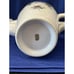 Vintage Porcelain Tea Pot Accented Pink Roses and Peacock