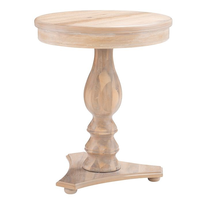 Belgravia Wood Pedestal Side Table