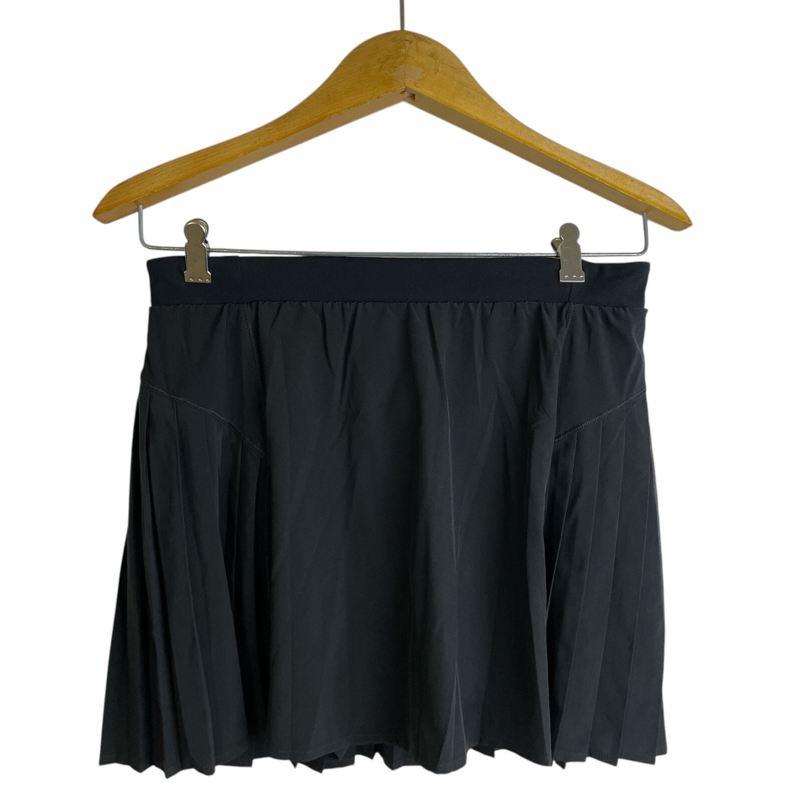 Spanx Tennis Skirt Black Large Womens Get Moving Skort Pleated Tennis Run Jog
