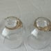 RACHEL ZOE 2 pc Jewel stemless wine glasses W gem and rhinestone butterfly*