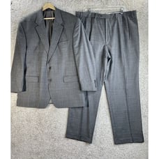 Ralph Lauren Jacket Blazer Mens 46R Suit 2 Piece Set Wool Two Button Pants 40X30