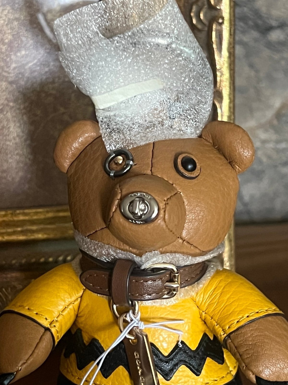 New with tags Coach X Charlie Brown Collection Bear Bag