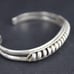 vintage Navajo Sterling Silver twisted rope bead Harvey Cuff Bracelet