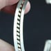 vintage Navajo Sterling Silver twisted rope bead Harvey Cuff Bracelet