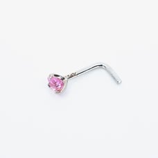 14kt Gold White Gold Nose Piercing mark 14k solid Gold New