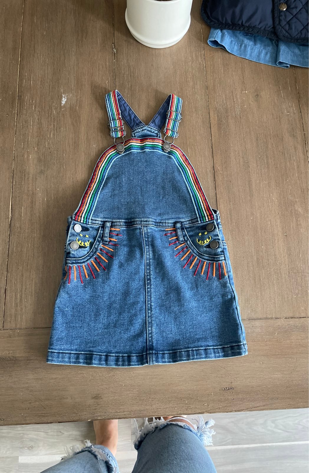 Denim Overall Dress