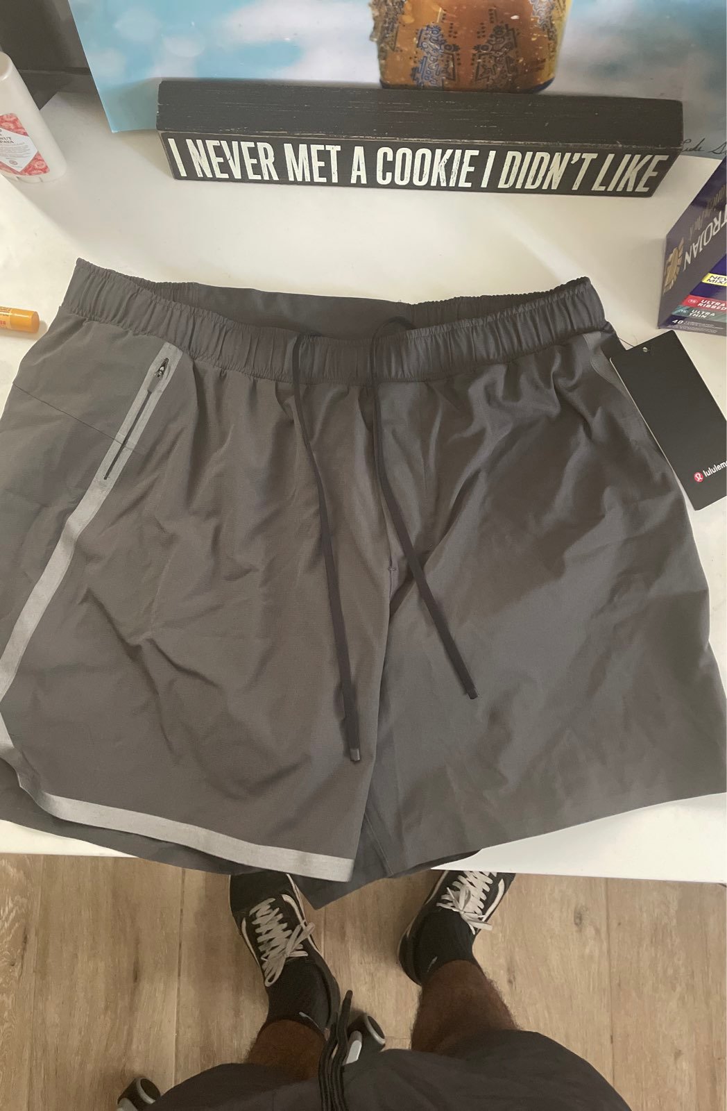 Lulu lemon 6 shorts grey brand new never worn with tags
