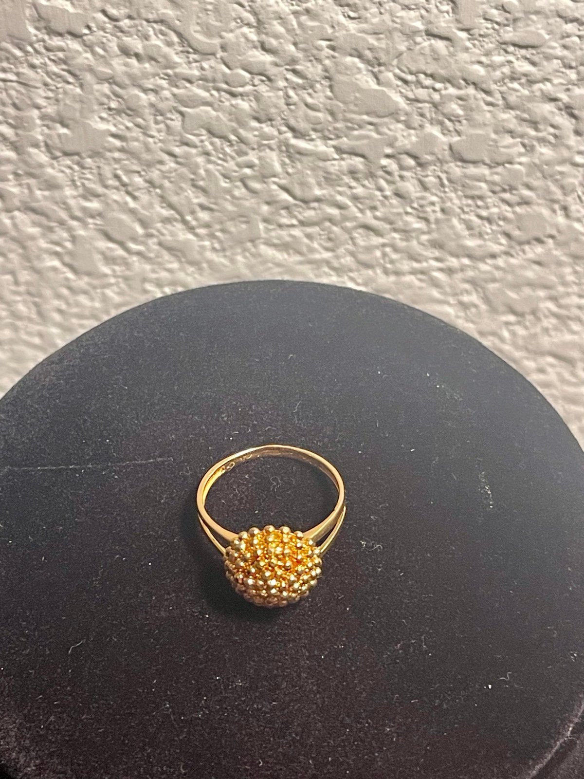 21K Solid/Genuine Yellow Gold Ring (Not PLATED nor FILLED)
