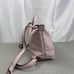 Longchamp Le Pliage Leather Top Handle Backpack Pink