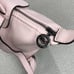 Longchamp Le Pliage Leather Top Handle Backpack Pink