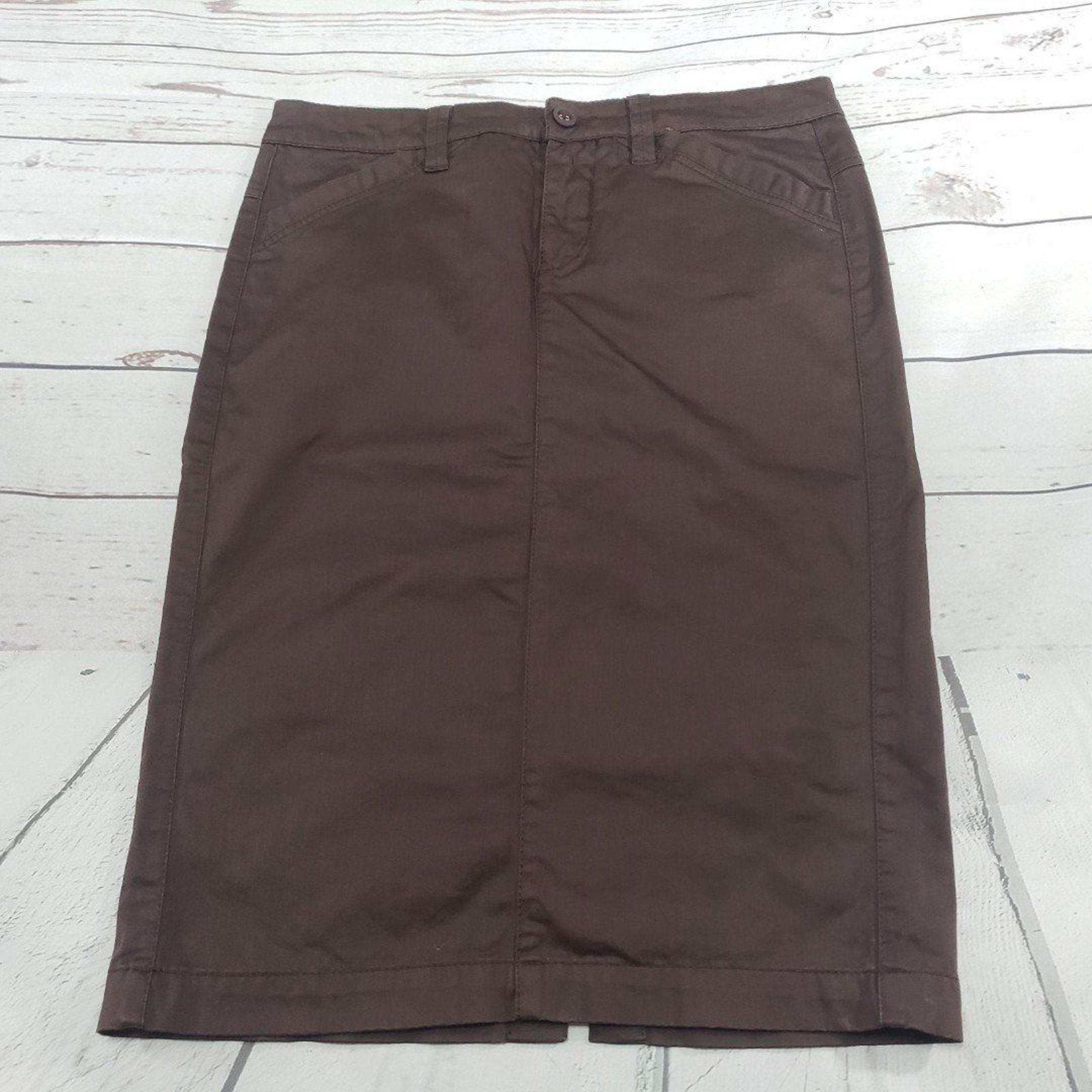 Pencil Skirt Size 28 By GAS Basic 
Brown