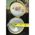 Ardalt Japan Lenwile Yellow Cherubs Roses Trinket Box Hand Painted Gold Trim -N3