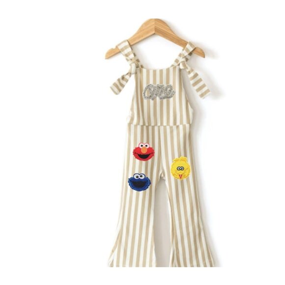 9-12 Elmo Jumpsuit First Birthday Outfit Clothes Sesame Street Romper Cookie