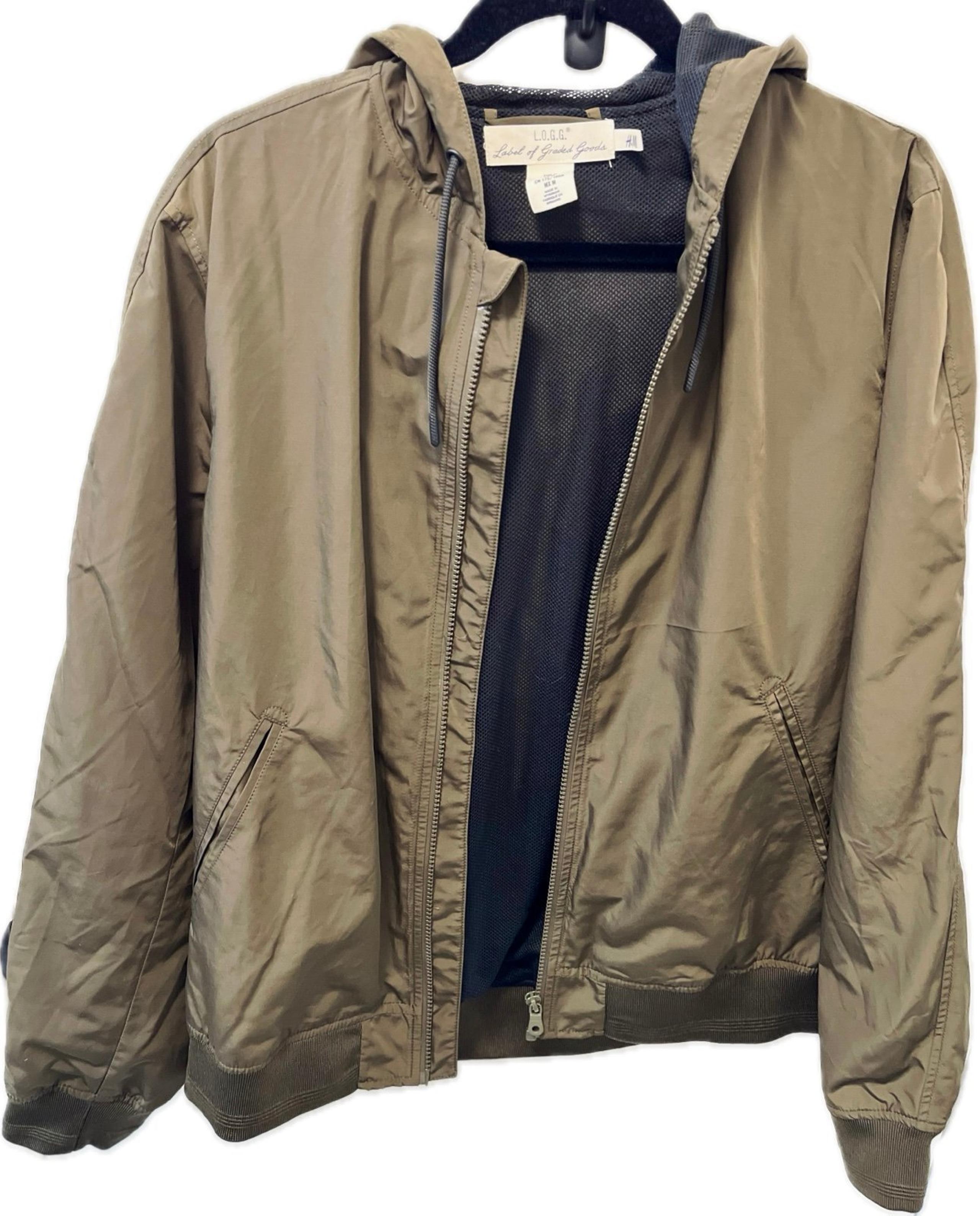 H&M L.O.G.G Zipper Jacket in Army Green - Mens Medium