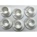 LOT OF 6 Gibson Everyday Cups & Saucers White Swirl Wave Pattern