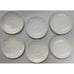 LOT OF 6 Gibson Everyday Cups & Saucers White Swirl Wave Pattern