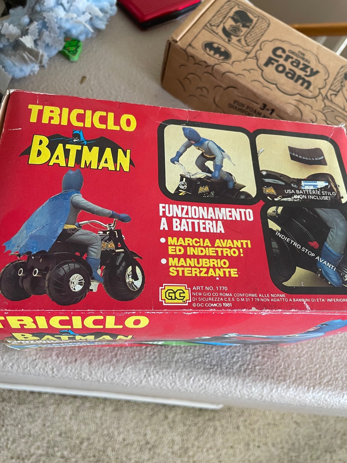 RARE BATMAN MOTORCYCLE ITALY