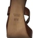 GUCCI Hasler Horsebit Heels Cognac Brown Leather Icon Open Toe T-Strap