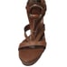 GUCCI Hasler Horsebit Heels Cognac Brown Leather Icon Open Toe T-Strap