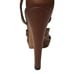 GUCCI Hasler Horsebit Heels Cognac Brown Leather Icon Open Toe T-Strap