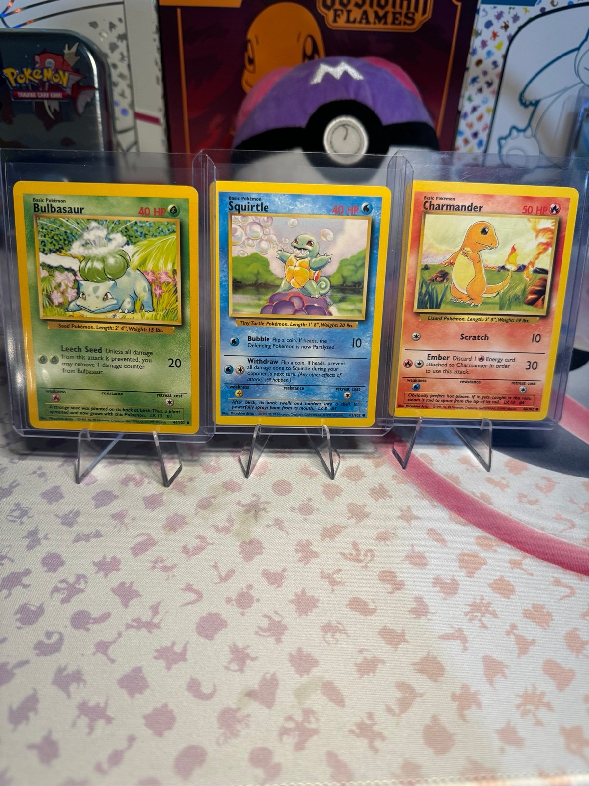 Pokémon Trio Base set Starters