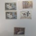 Set of migratory birds hunting stamps. (Duck stamps)