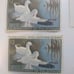 Set of migratory birds hunting stamps. (Duck stamps)