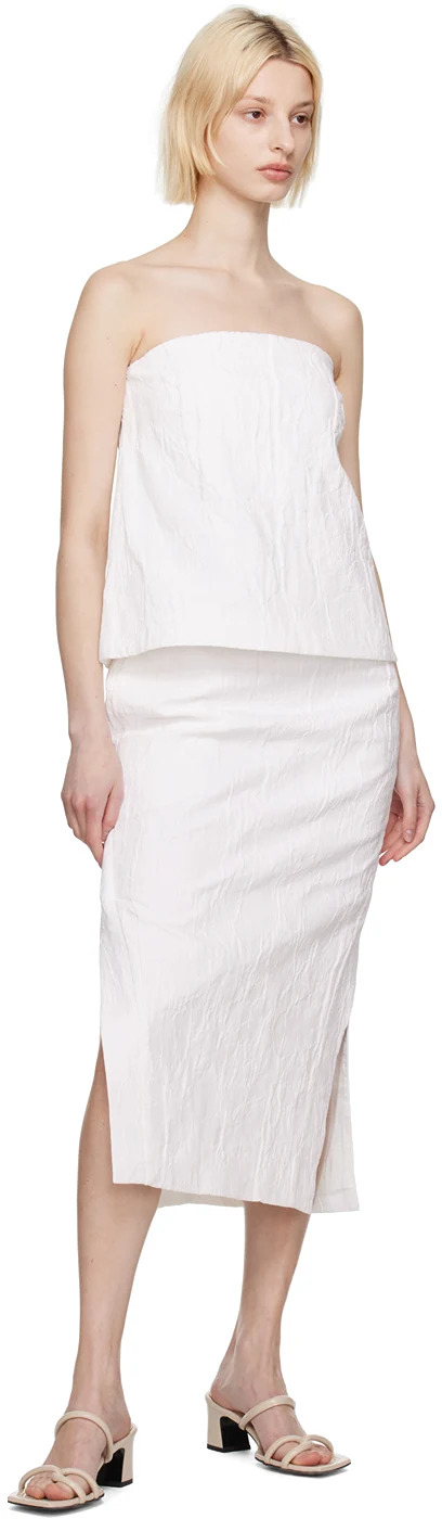 CO White Slit Midi Skirt - Beautiful - BRAND NEW!