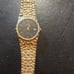 Vintage 80s Topaz Goldtone nugget Watch unisex