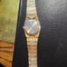 Vintage 80s Topaz Goldtone nugget Watch unisex