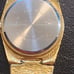 Vintage 80s Topaz Goldtone nugget Watch unisex