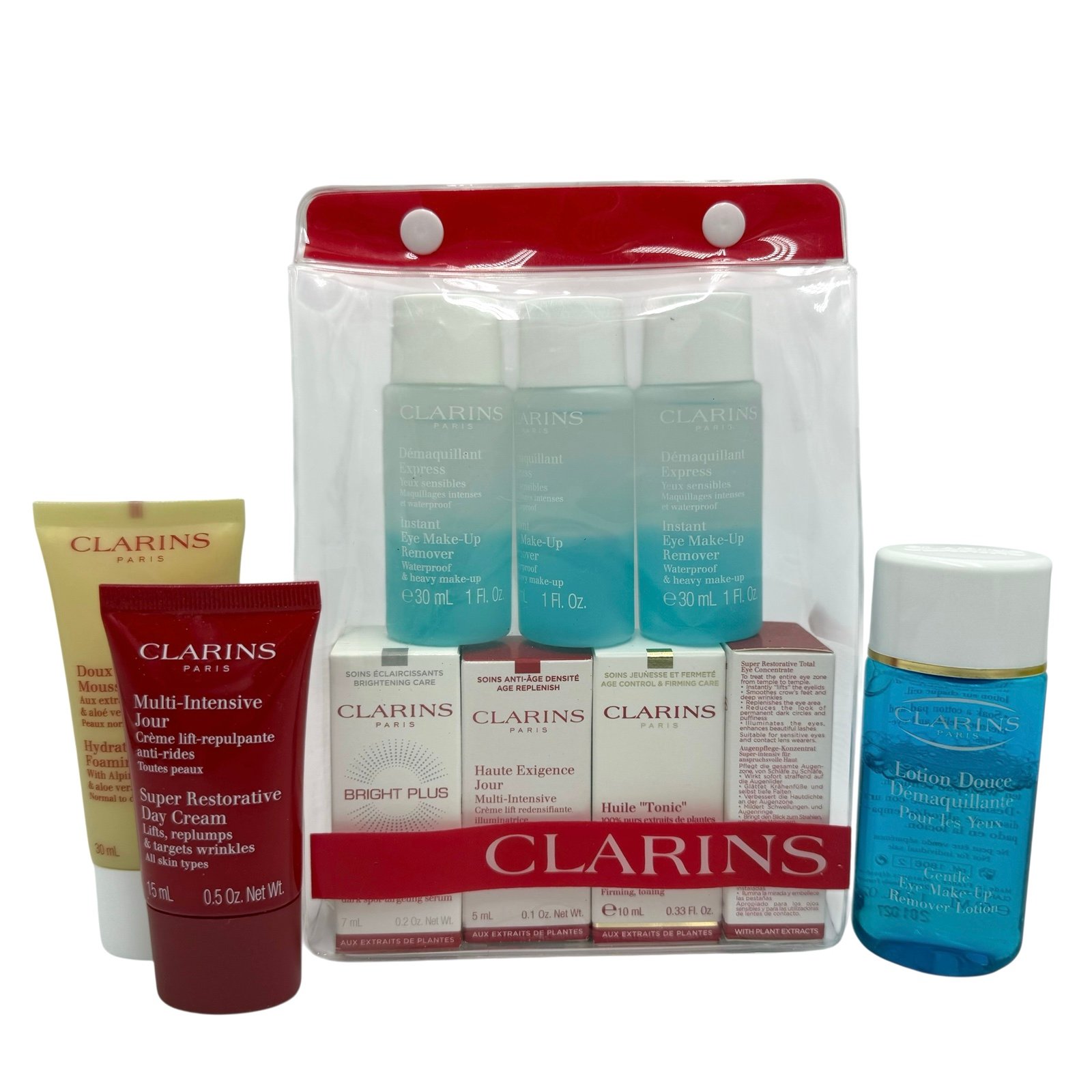 Clarins Travel Size 14 pc Bundle Lot NEW