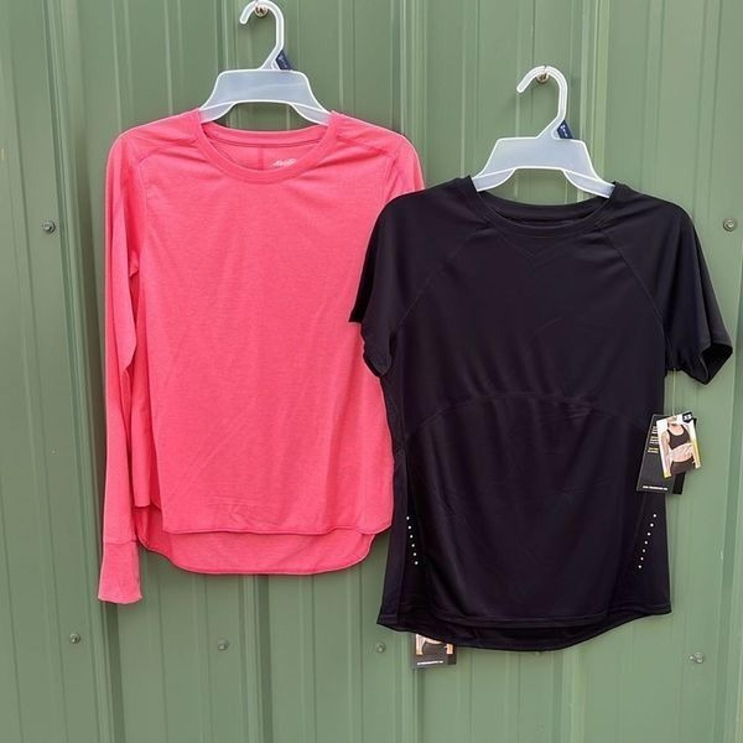 Womens Active Performance Workout Long & Short Sleeve T-Shirts Size XS