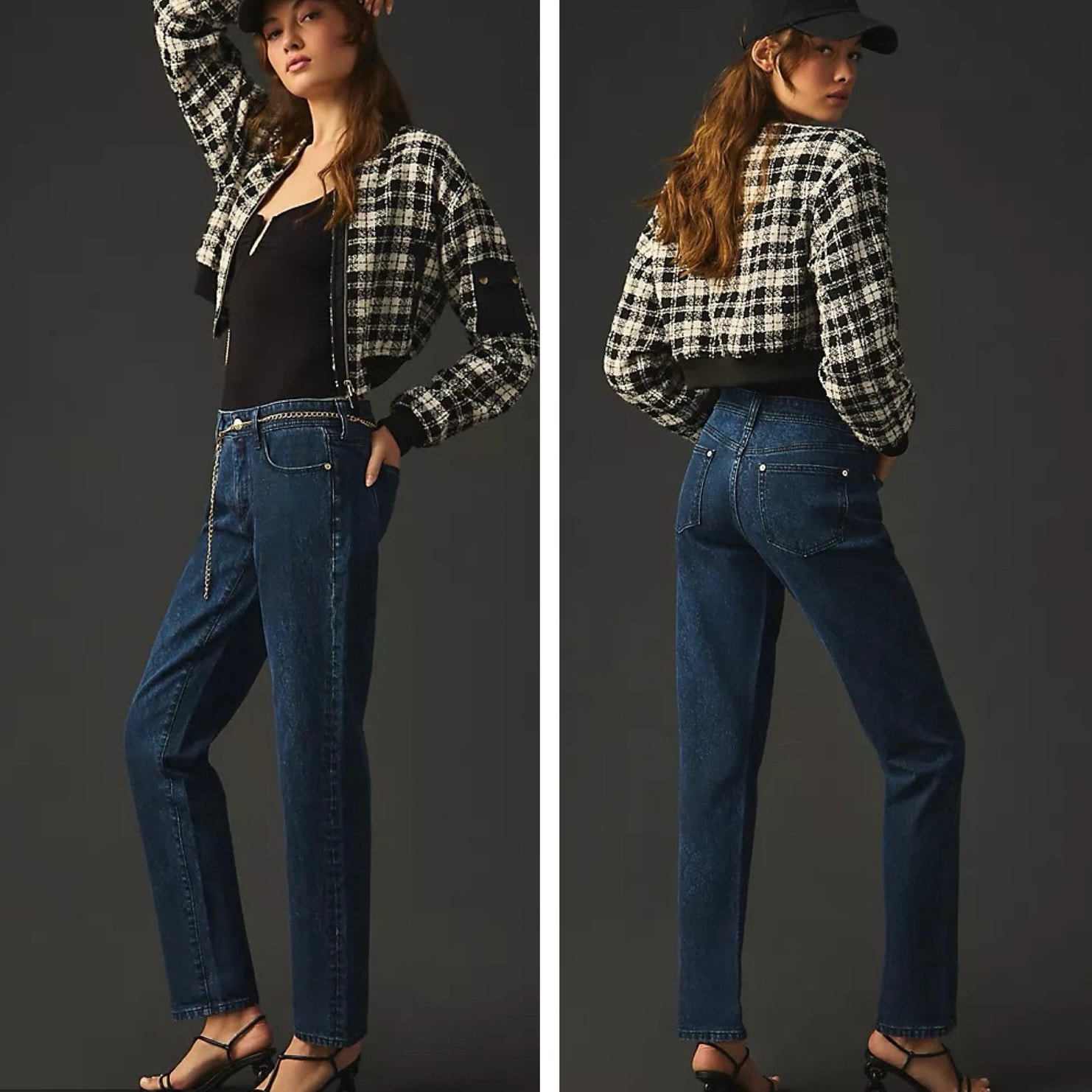 Pilcro Mid-Rise Slim Boyfriend Jeans Size 32 Dark Blue Crop Casual Anthropologie