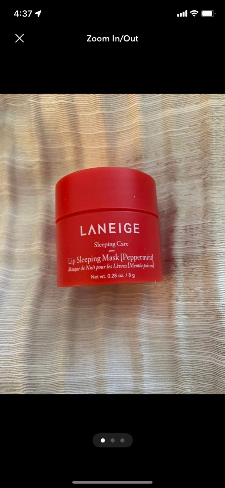 LANEIGE PEPPERMINT LIP SLEEPING MASK 8g