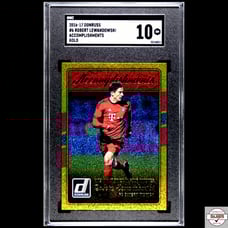 SGC 10 2016-17 Donruss Robert Lewandowski Accomplishments Gold #6 Gem Mint POP 1
