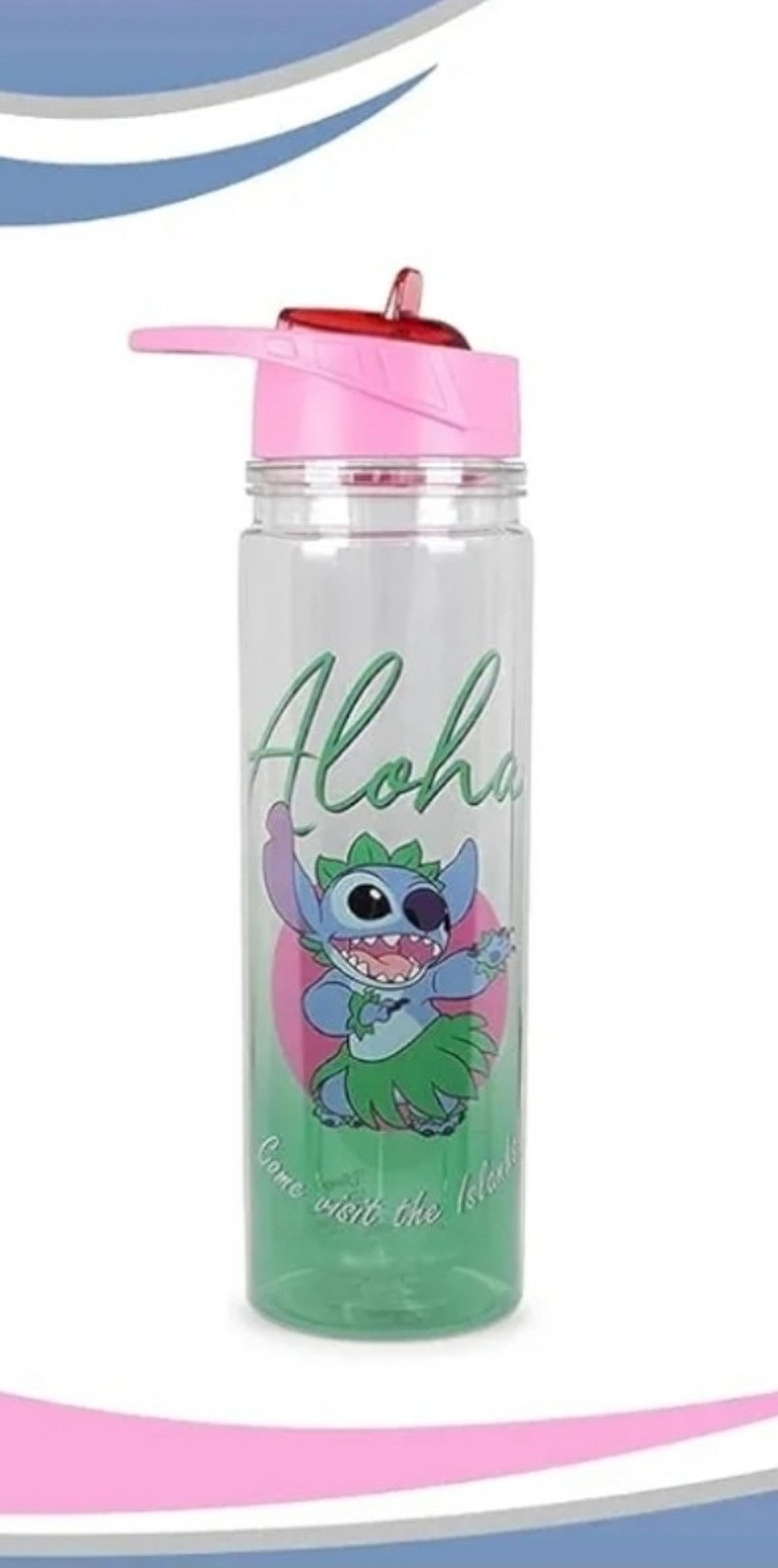 Lilo and Stitch Aloha Double Wall Tritan Water Bottle | BPA-Free Plastic Bottle
