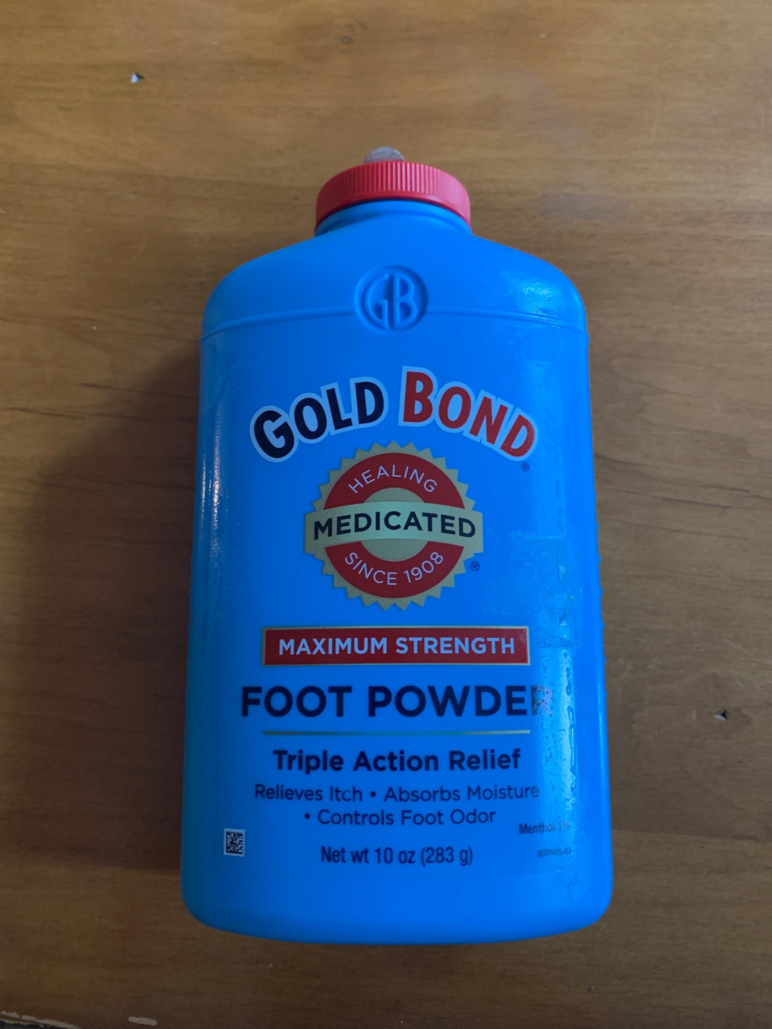 GOLD BOND Orig Formula With Talc Medicated Maximum Strength FOOT POWDER 12.5 Oz