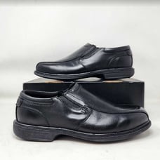 Men's 10.5 3E Florsheim Work Coronis steel toe black slip on shoes 10.5 X-wide