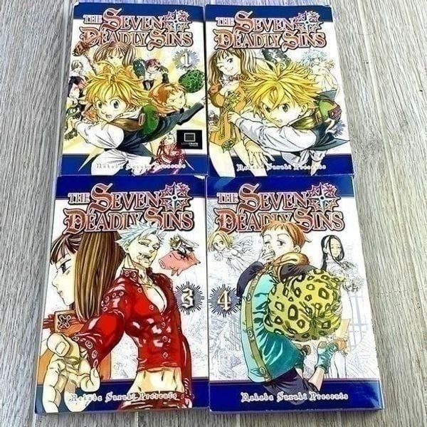 The Seven Deadly Sins Vol 1-4. Manga