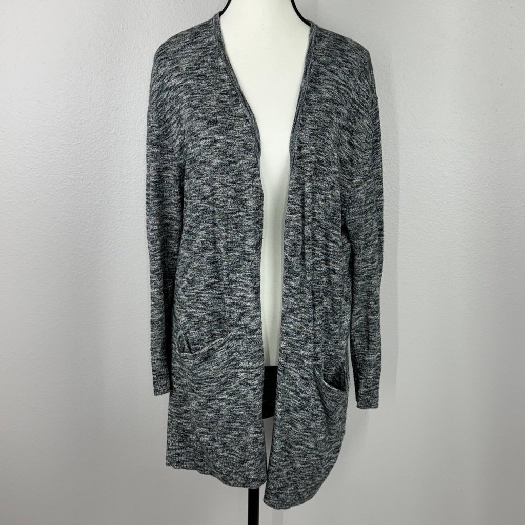 Madewell Womens Medium Gray Open Front Knit Summer Ryder Duster Cardigan Sweater