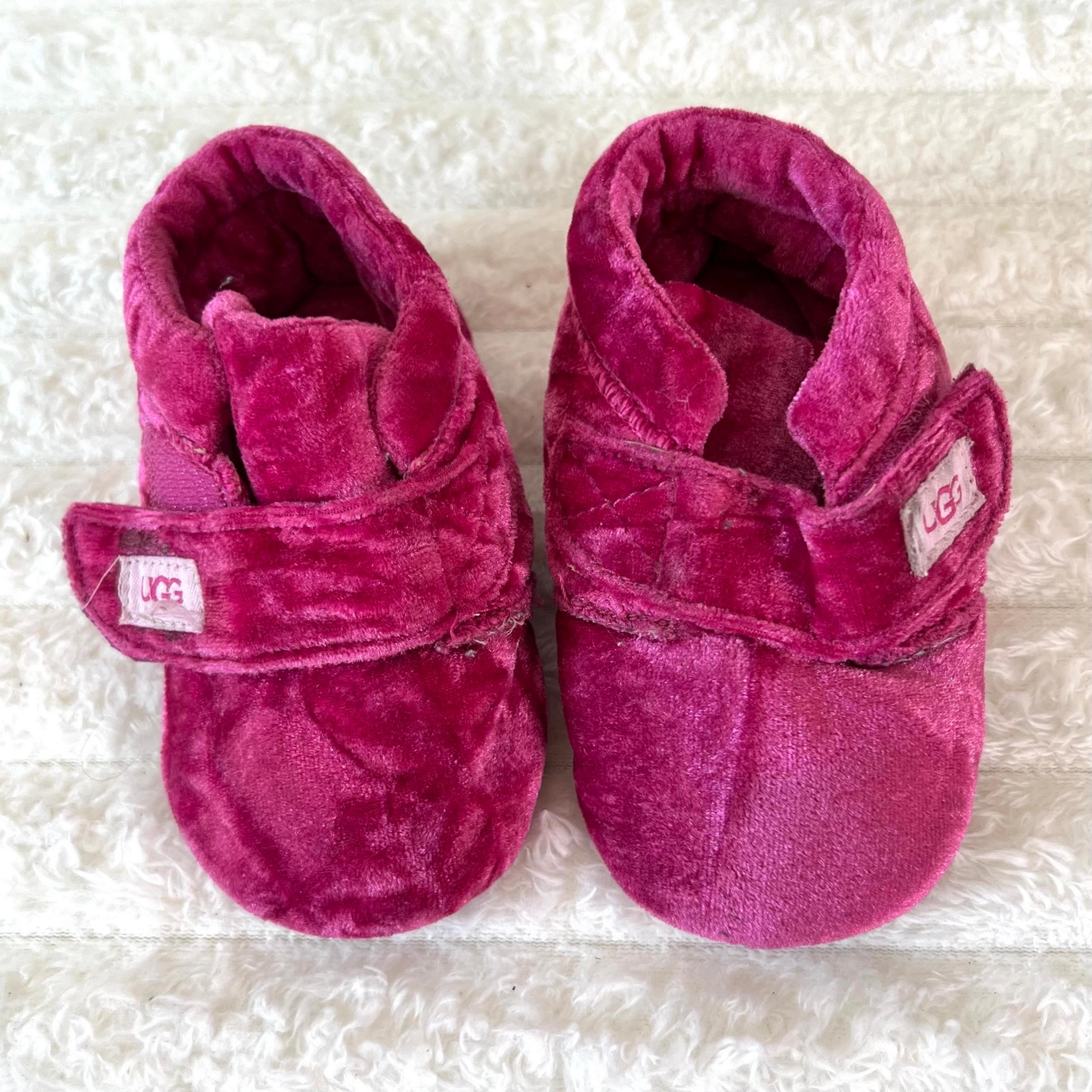 UGG Bixbee pink velvet booties