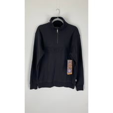 Icewear Skerjafjordur Jumper Sweatshirt 1/2 Zip Pullover Unisex Medium Black New