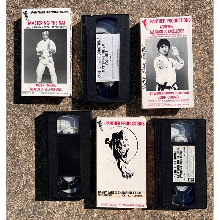 Panther Productions Martial Arts VHS Set Champ Karate Ancient Karate Tae Kwon Do