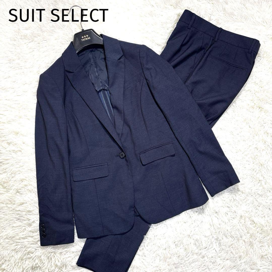 【Excellent Condition】SUIT SELECT Pants Suit Business Unlined Navy