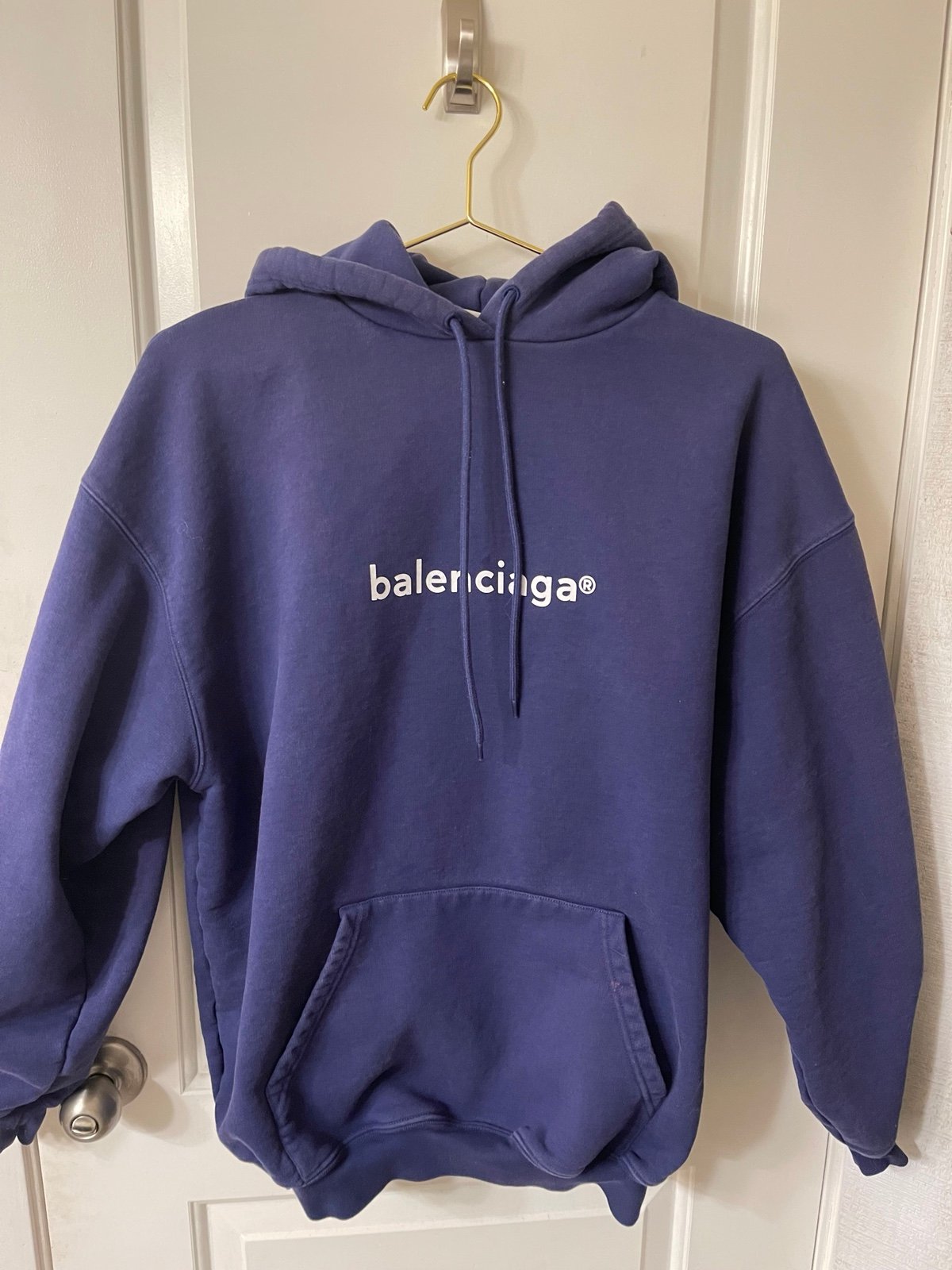 Balenciaga Copyright Logo Cotton Hoodie