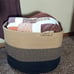 NEW Large Blanket Basket (20 x13 ),Woven Rope Baskets for storage Baby Laundry