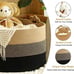 NEW Large Blanket Basket (20 x13 ),Woven Rope Baskets for storage Baby Laundry