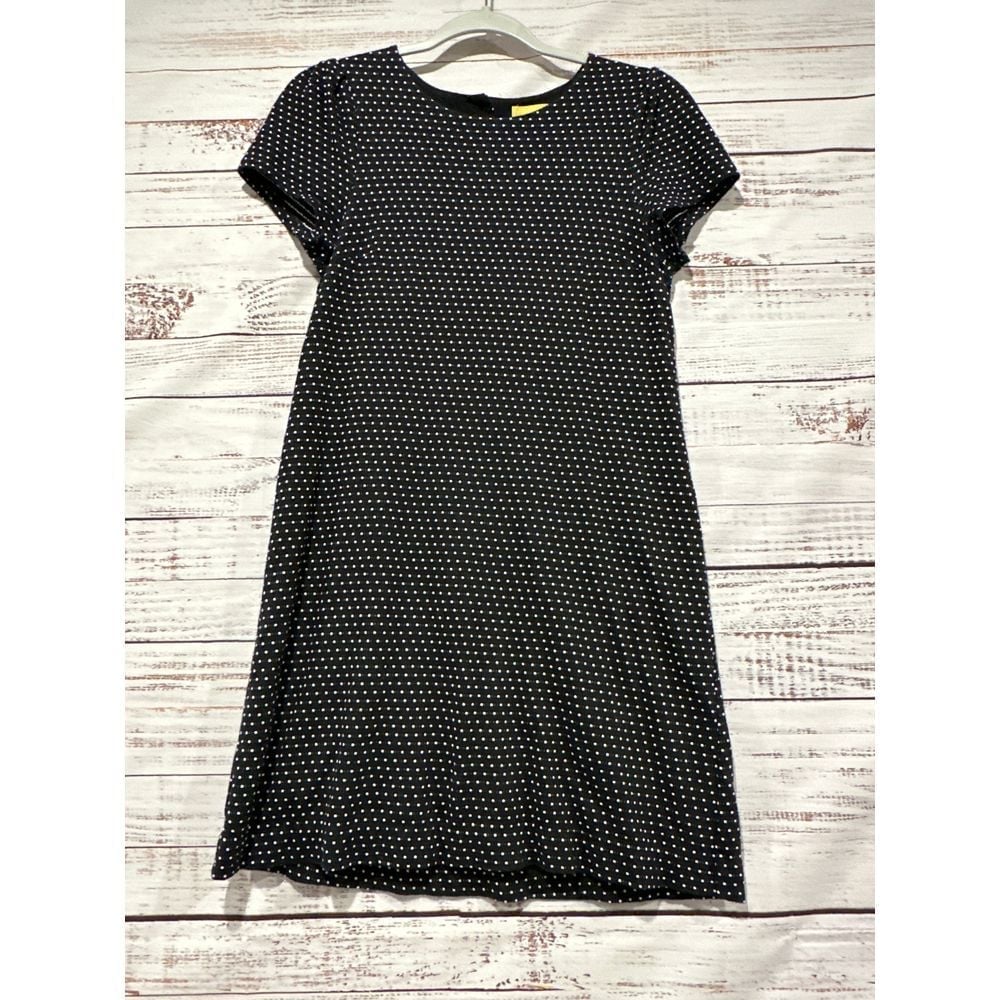 Maeve Anthropology A-line Dress Women's Size XS Black White Short Sleeve