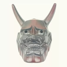 Japanese Vintage Tengu ONI NOH MASK HANNYA Kagura Traditional antique Pottery